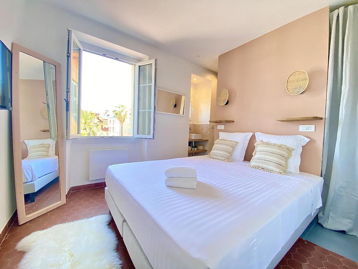 מנטון Sablettes Beach-Plage-Vue Mer-Centre Ville מראה חיצוני תמונה